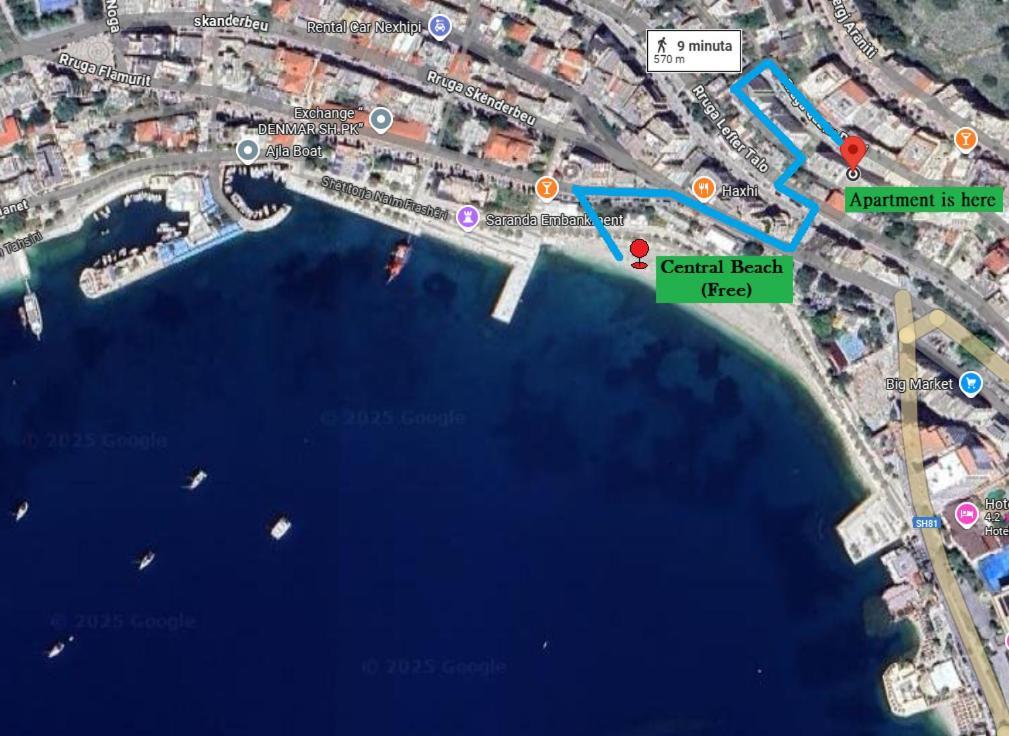 Bay View Apartment Sarandë 외부 사진